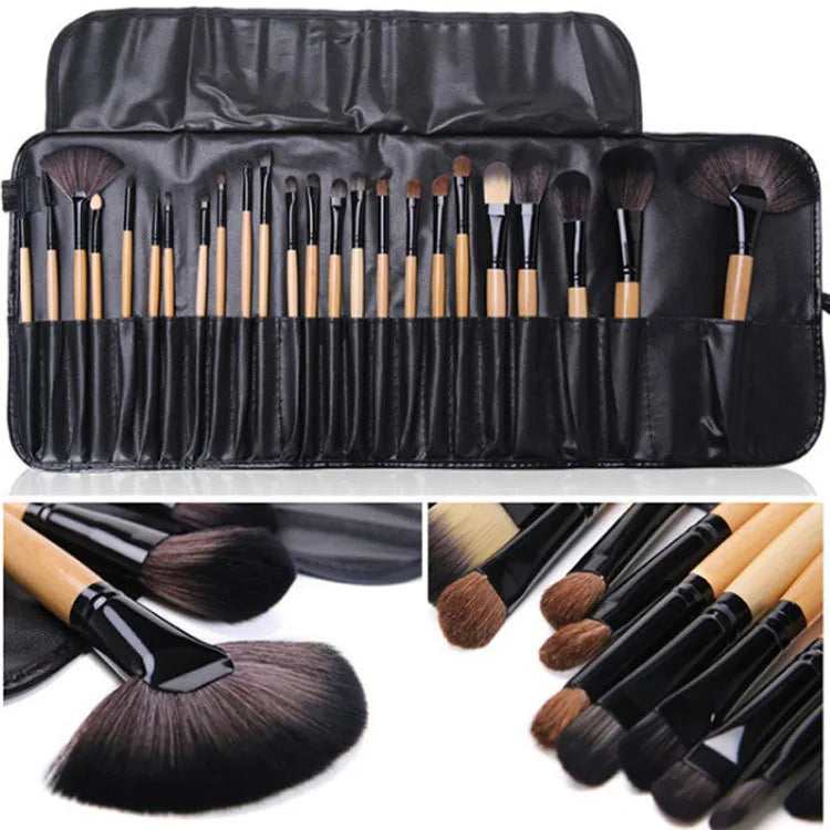 Conjunto de 24 Pincéis Profissionais para Maquiagem