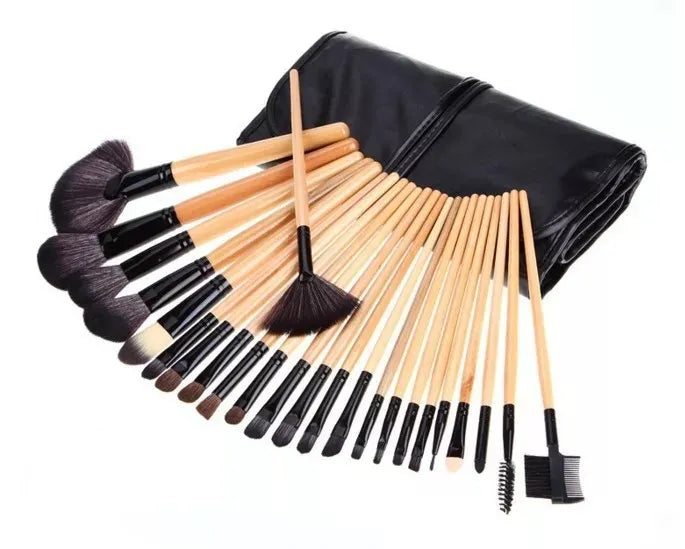 Conjunto de 24 Pincéis Profissionais para Maquiagem